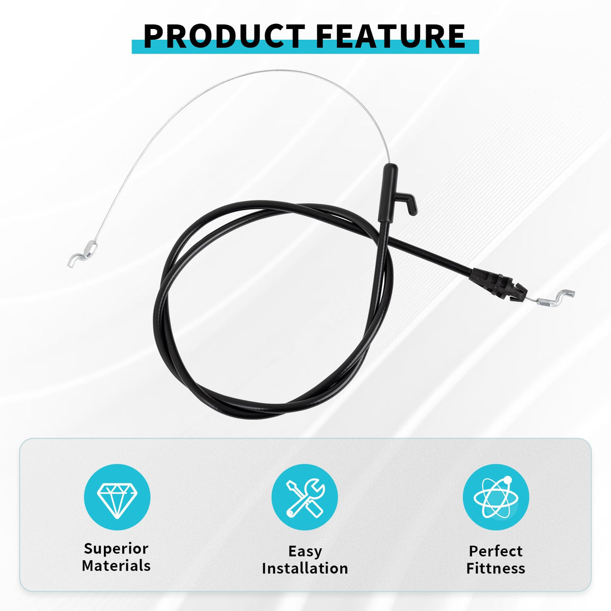 IDEASURE lawn mower cable compatibility highlights broad model support for easy replacement.