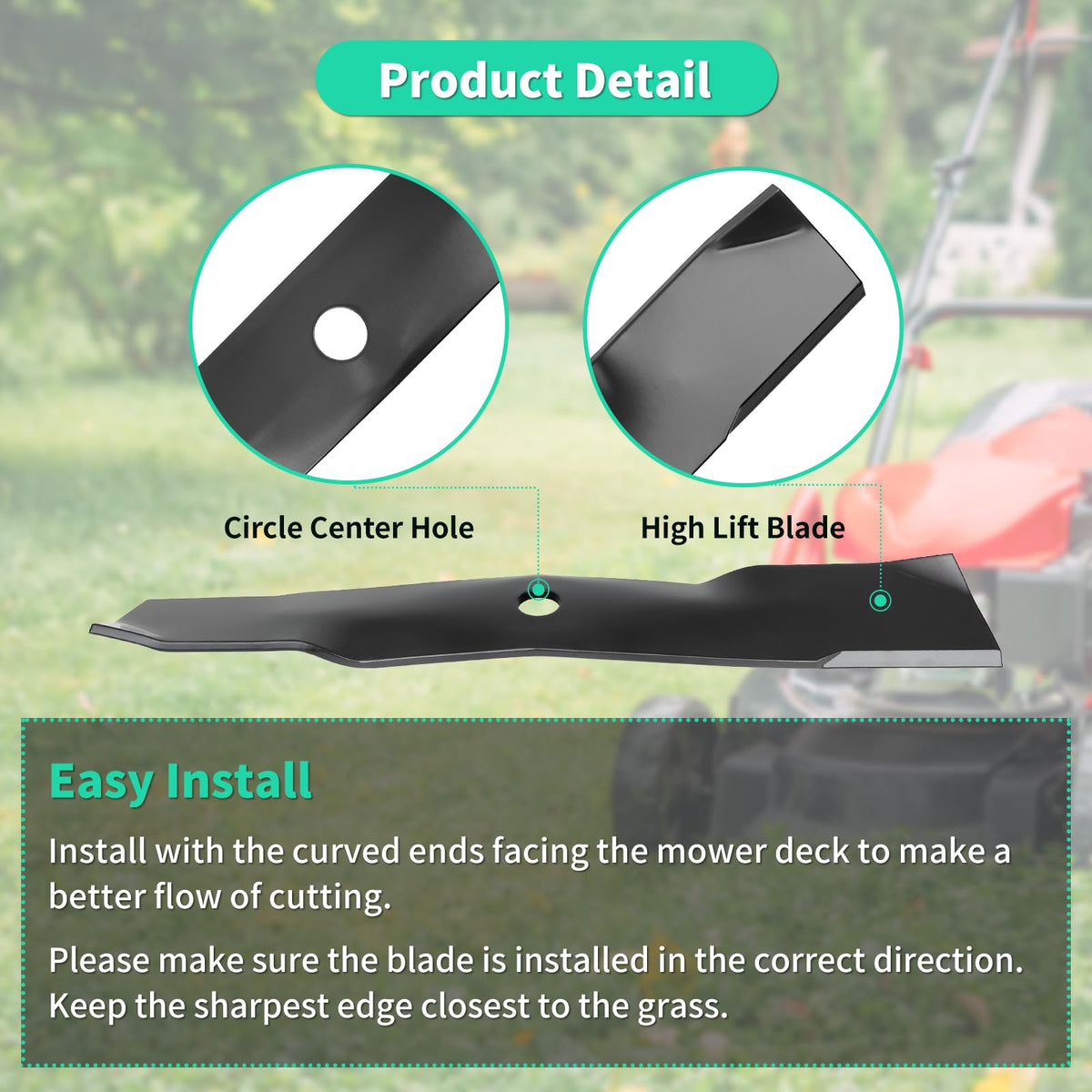 IDEASURE precise cut blade geometry for smooth performance across terrain