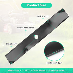 IDEASURE replacement blade compatible with John Deere 48-inch decks