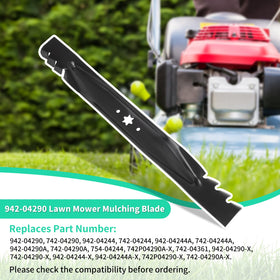 IDEASURE mulching blade in use delivers even cuts across varied terrains