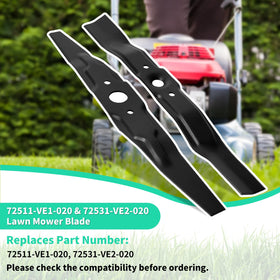 IDEASURE precision-cut 21-inch deck blade in action on a lawn surface.