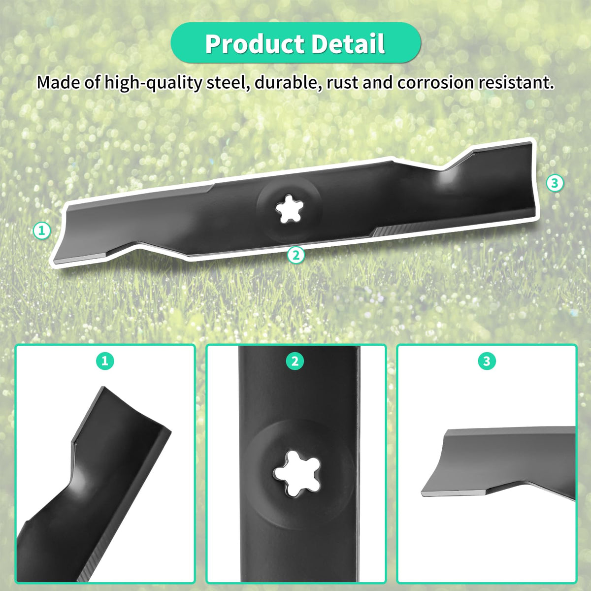 IDEASURE premium steel blades ready for assembly and long-lasting use