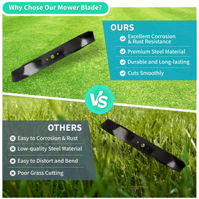 IDEASURE quick-install mounting holes simplify blade replacement.