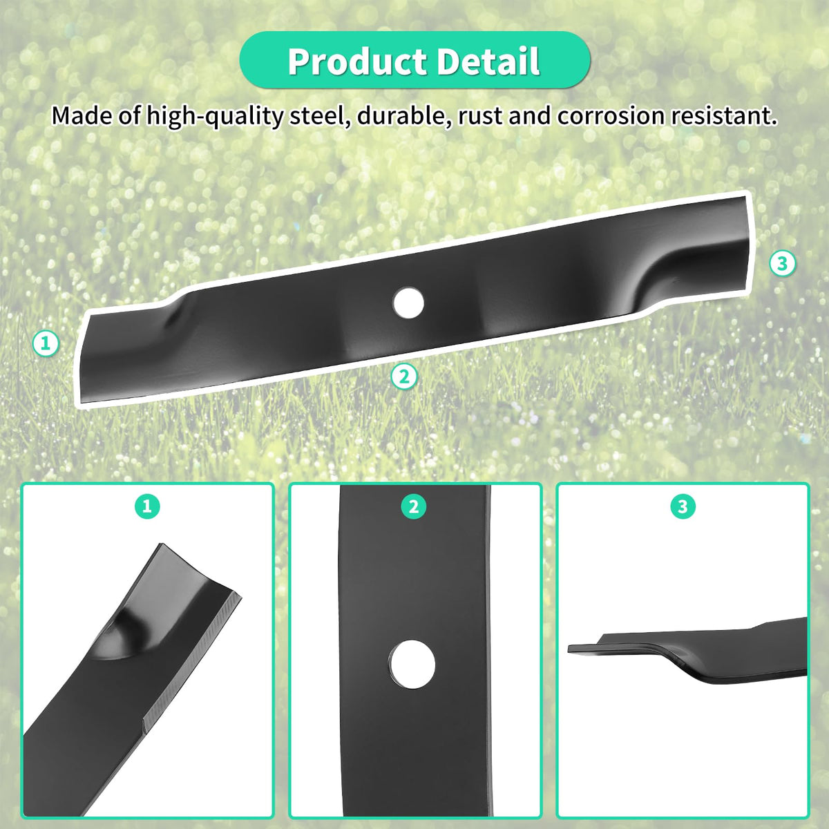 IDEASURE TCU15881 thick steel blade built for durability and long life.