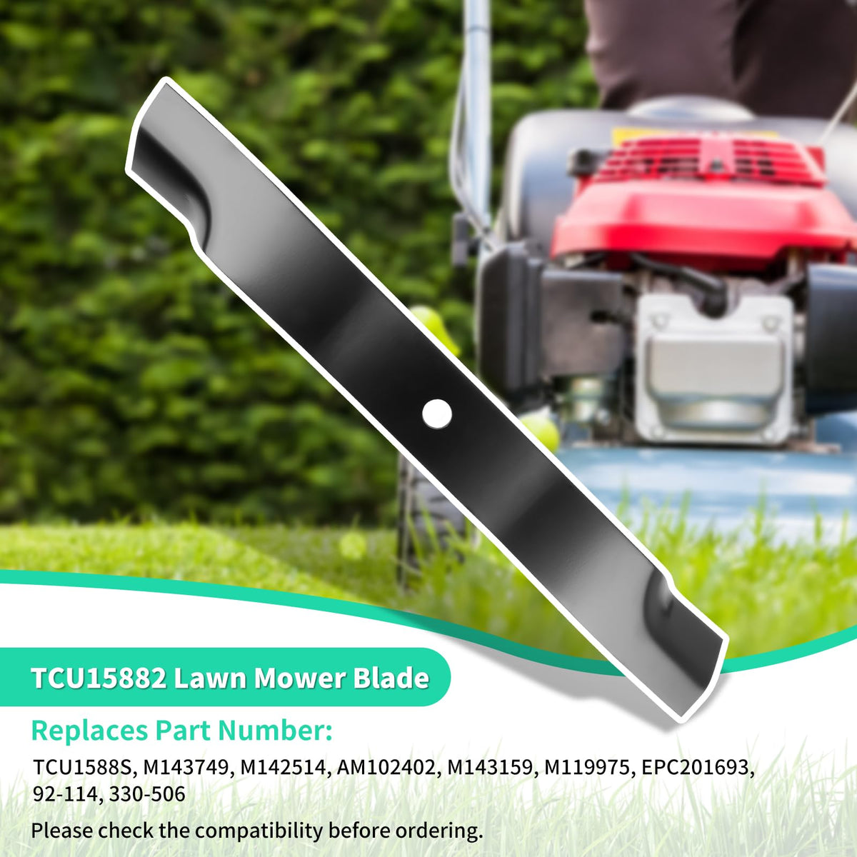 IDEASURE TCU15882 precise cut across varied terrain and grass types