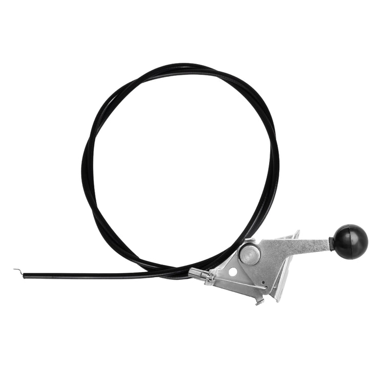 IDEASURE 055-8020-00 throttle cable close-up shows a durable steel and rubber build.