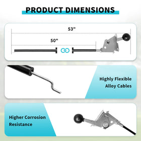 IDEASURE throttle cable compatible with Maverick models for easy replacement.