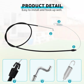 IDEASURE traction cable handle connection shows easy-to-install design