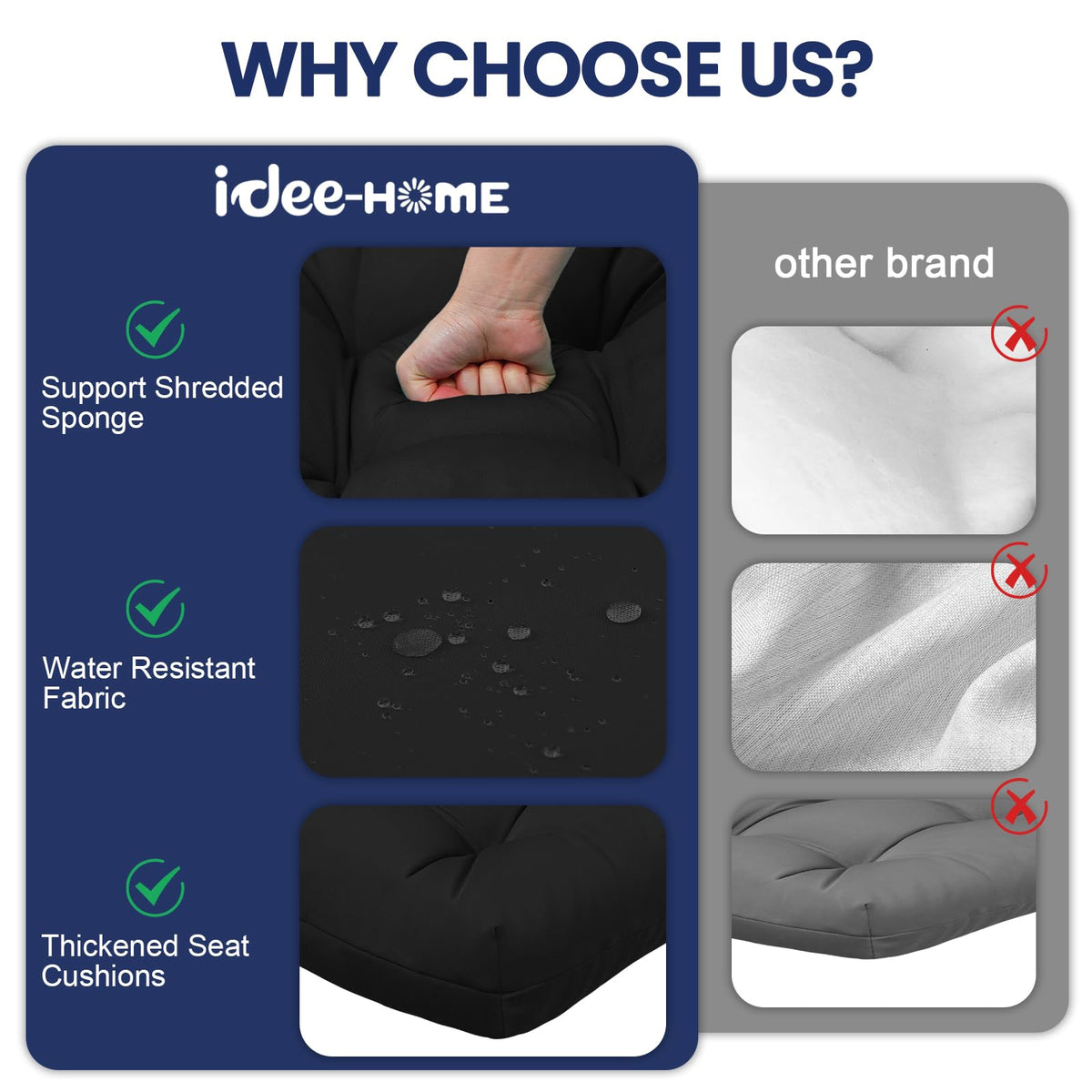 idee-home cushions with ties secure placement on patio chairs