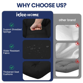 idee-home cushions with ties secure placement on patio chairs