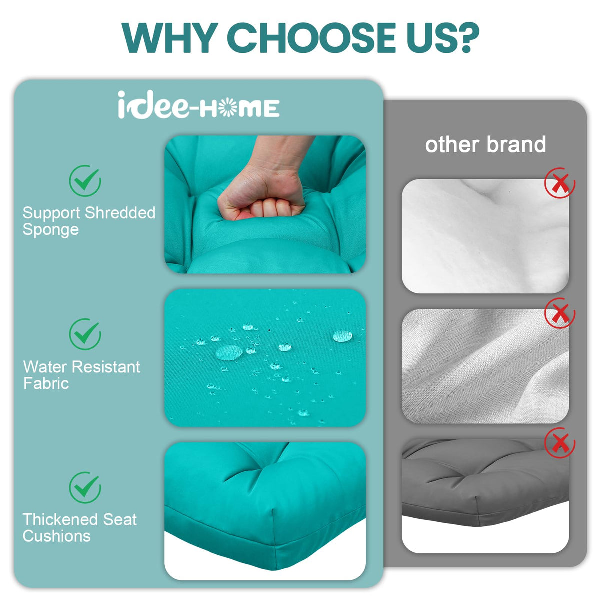 idee-home cushion with ties secures to outdoor chairs