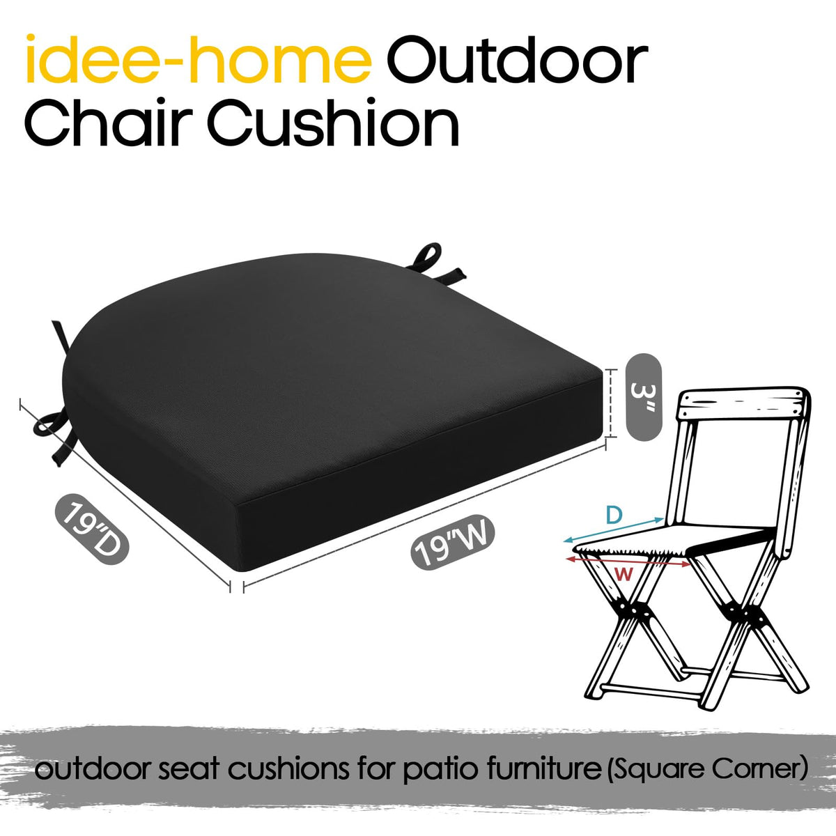 idee-home cushions shown on a patio setup for inviting seating