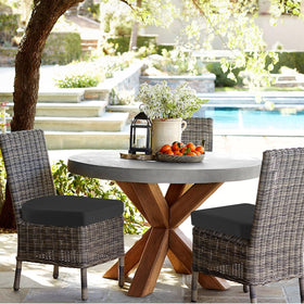 idee-home cushions with ties securing them to chairs