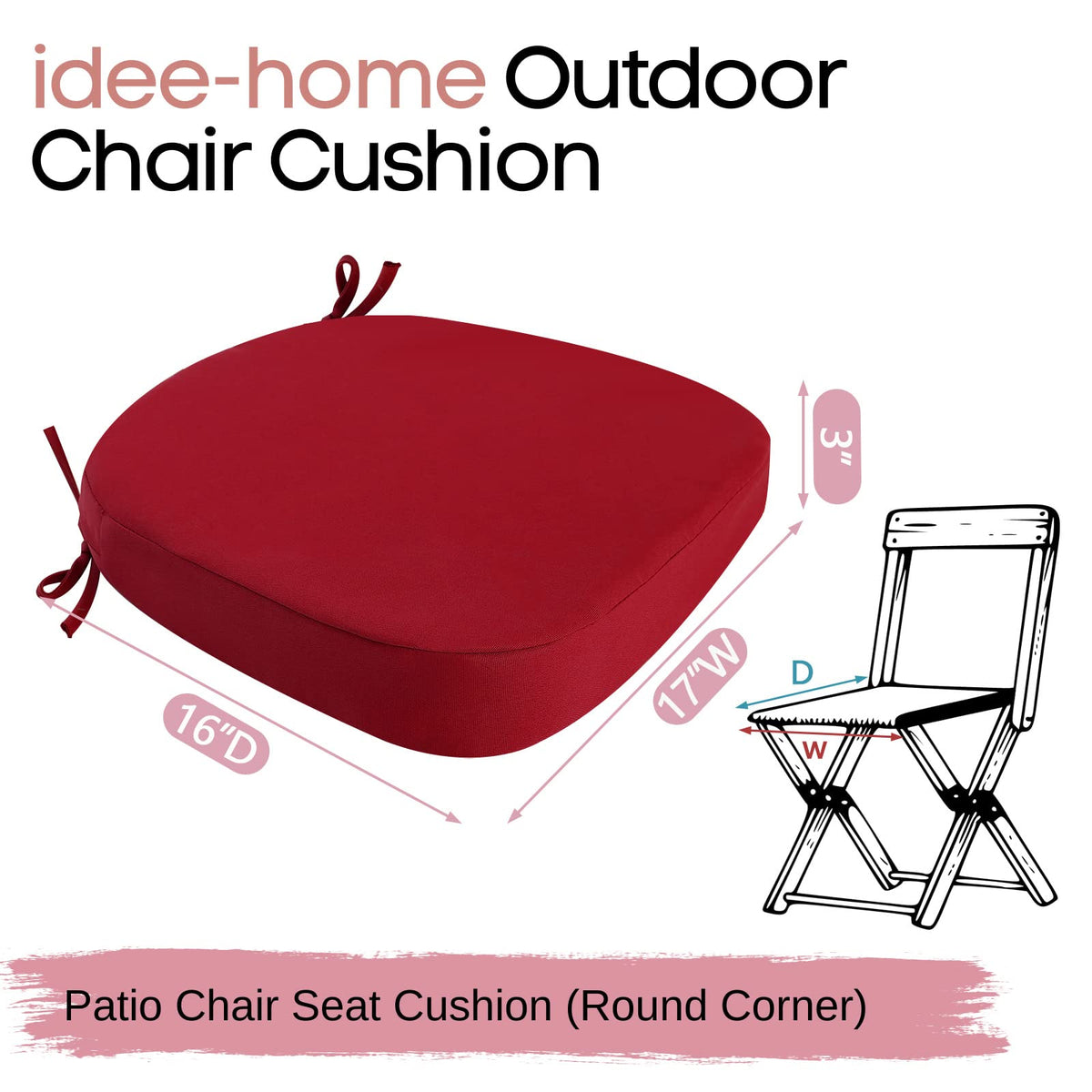 idee-home dining cushions set two on a patio table
