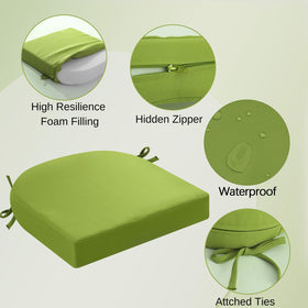 idee-home high-density foam cushions provide ergonomic softness on hard chairs