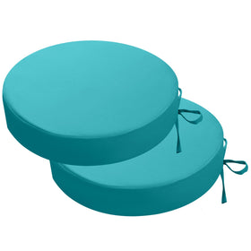 idee-home outdoor bistro cushions set of 2, round waterproof seats for patio