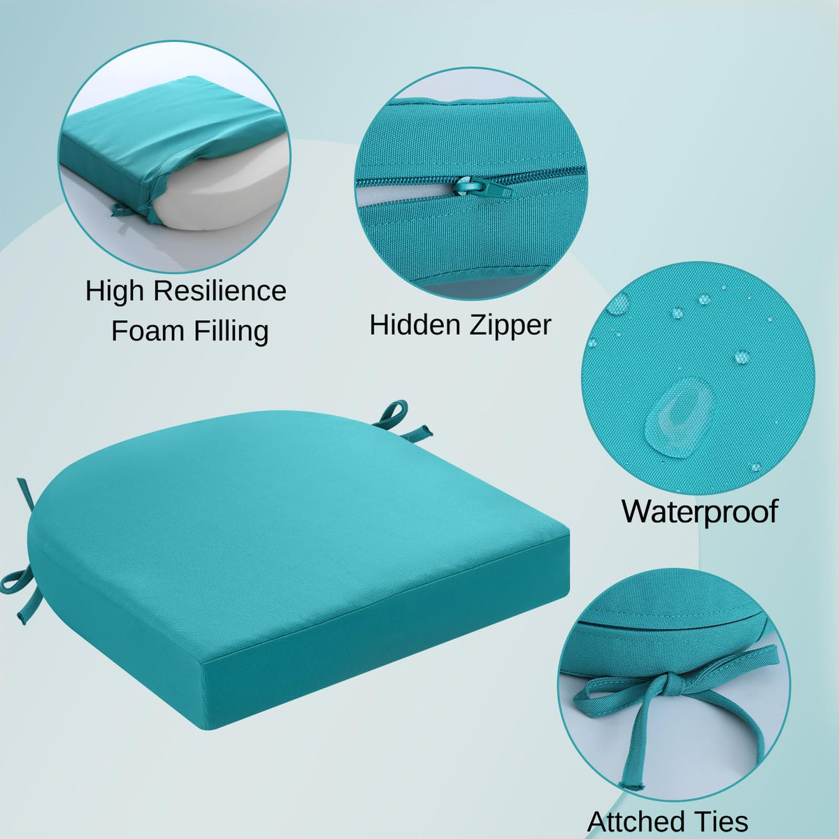 idee-home outdoor chair cushions density-foam highlights high-density support for durable seating