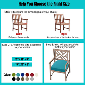 idee-home outdoor chair cushions removable-cover shows easy cleaning with warm water