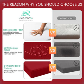 idee-home high-density foam for ergonomic softness and long-lasting comfort