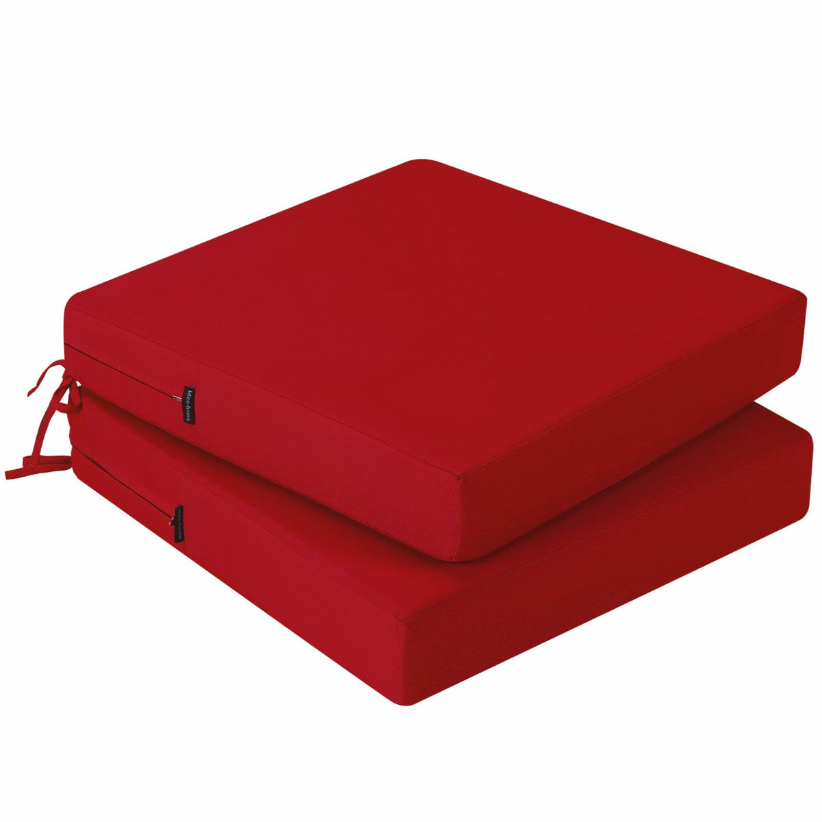 idee-home red outdoor chair cushions offer waterproof protection for patio seating