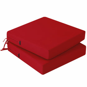 idee-home red outdoor chair cushions offer waterproof protection for patio seating