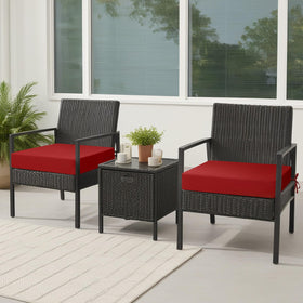 Premium 300GSM fabric and foam provide comfortable support for meals and lounging