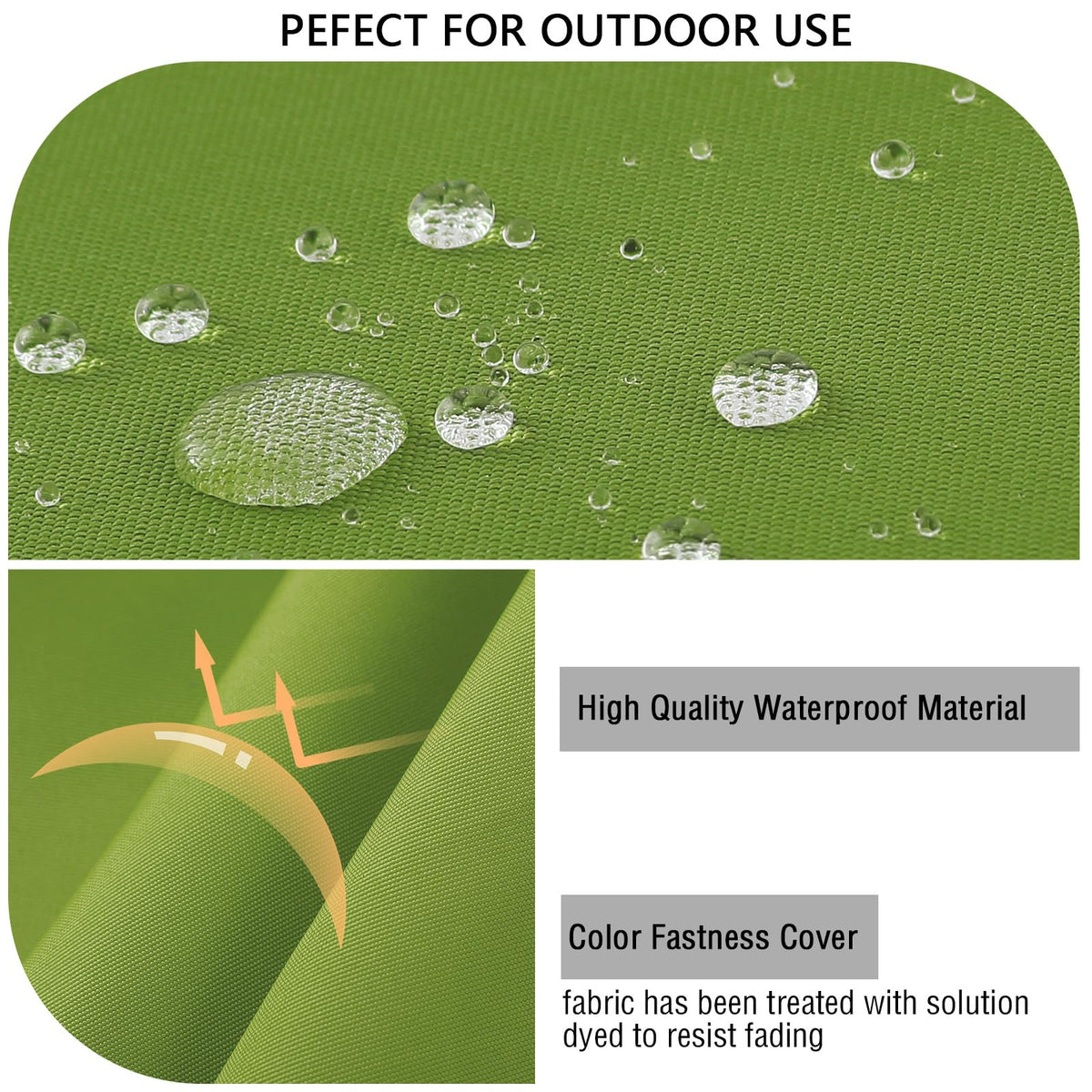 Idee-Home outdoor furniture cushion with machine washable cover for easy care