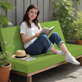Idee-Home patio swing cushion with waterproof cover and 3 inch foam support