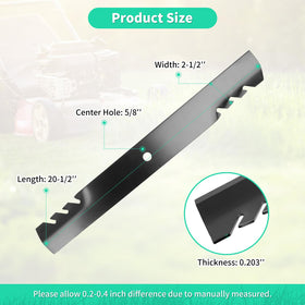 IDEASURE blades compatible with Ex-Mark Lazer Z models for versatility