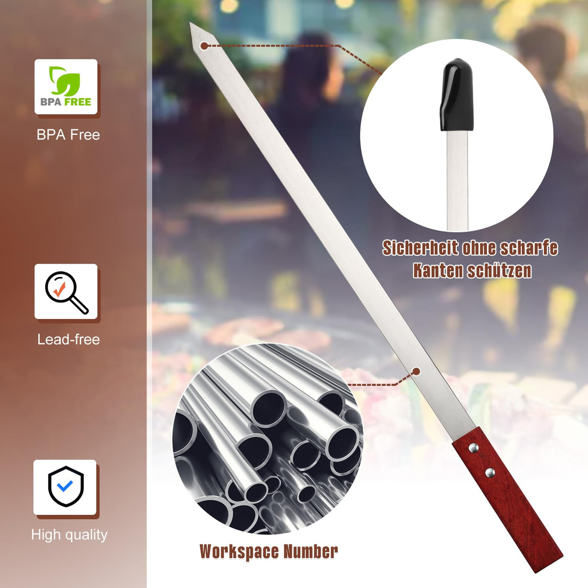Idong long skewers ideal for gatherings picnics and barbecues