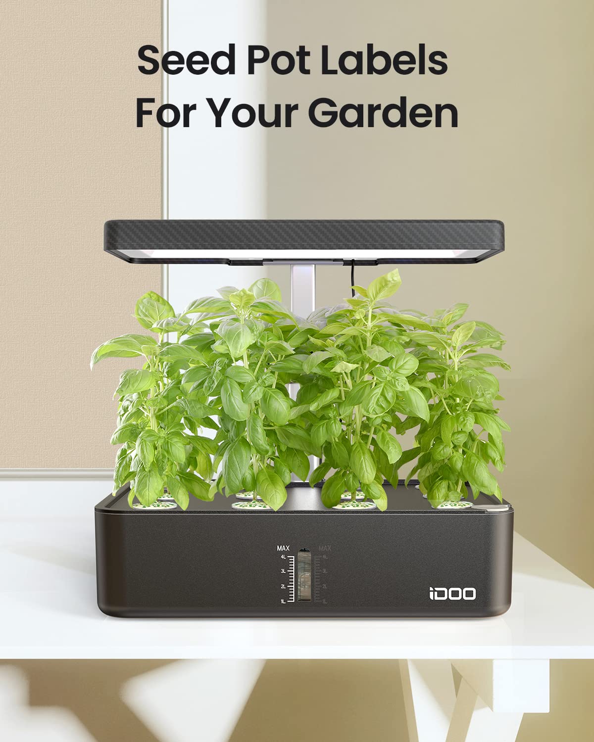 idoo seed pot labels hydroponic-compatible design supports clear plant labeling