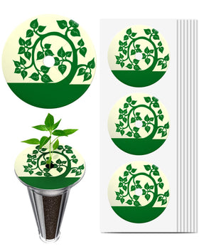 idoo seed pot labels with petal design for clear seed marking and growth notes