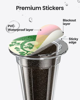 idoo seed pot labels with sticky edge prevent sticking to seedlings during growth