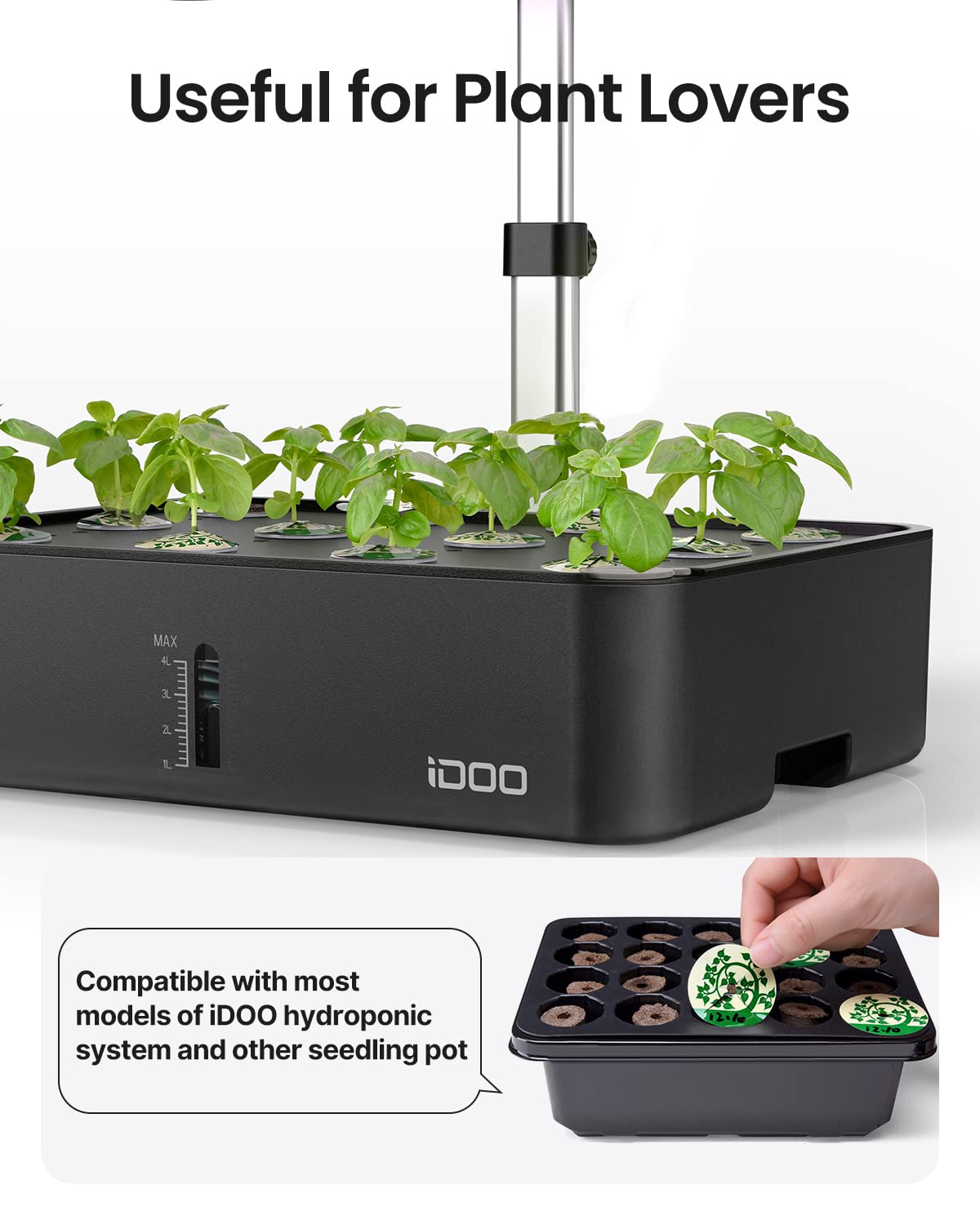 idoo seed pot labels with waterproof PVC material for durable garden labeling