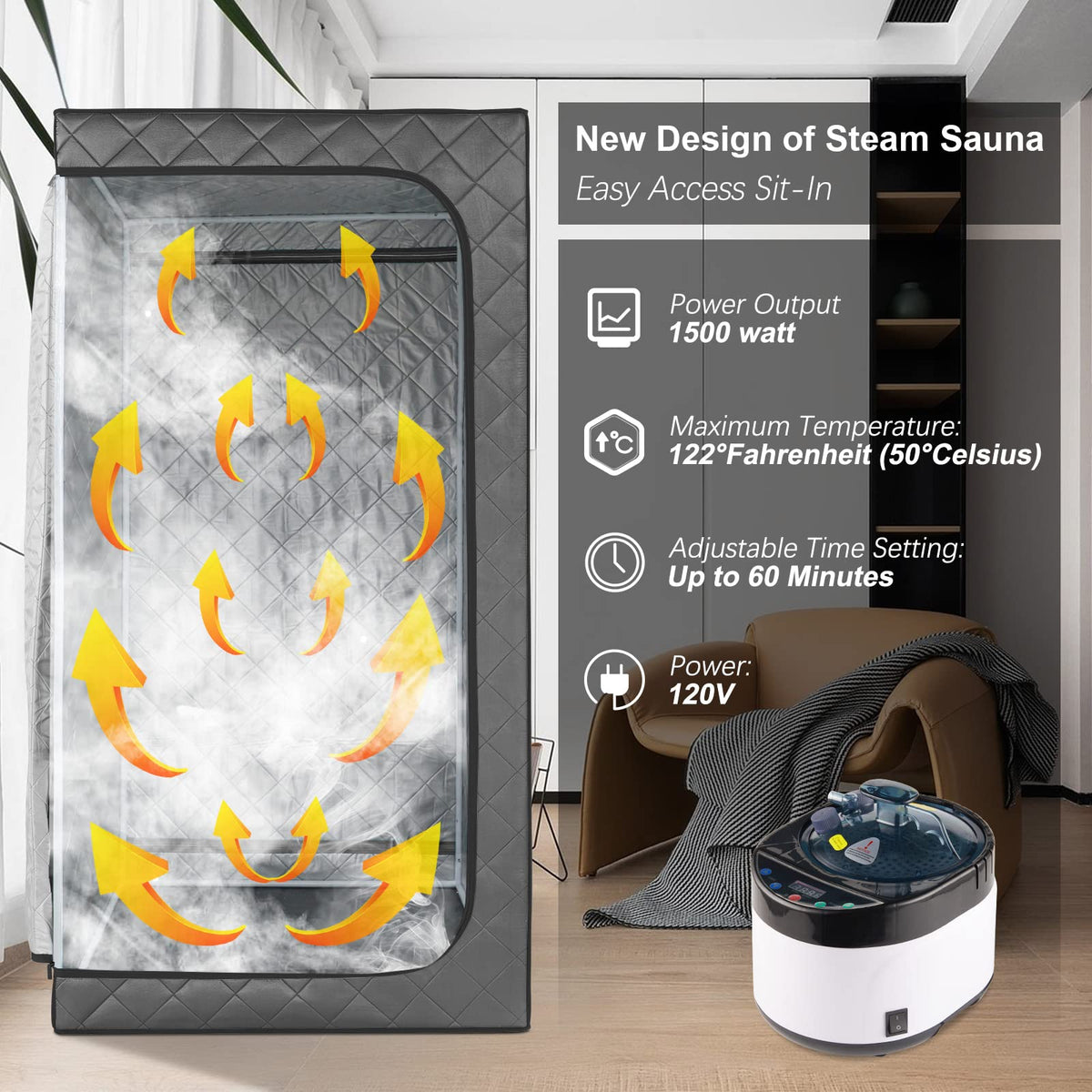 idotodo steam generator with 4L capacity for extended sessions