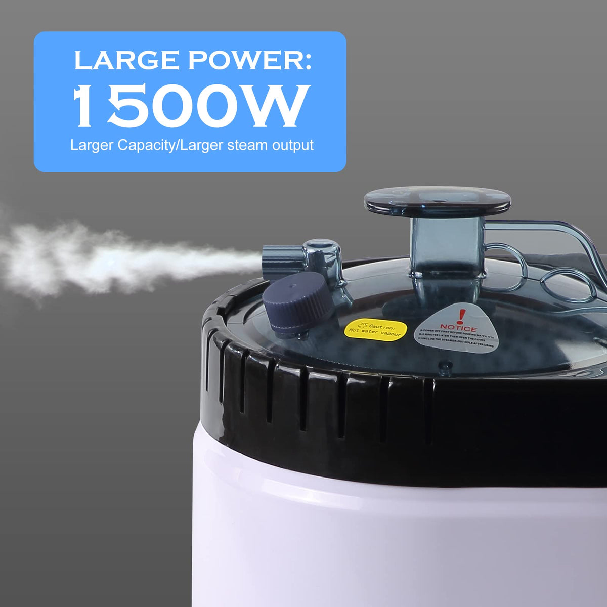 iDOTODO steam hose and herbal box enable spa-like relaxation.