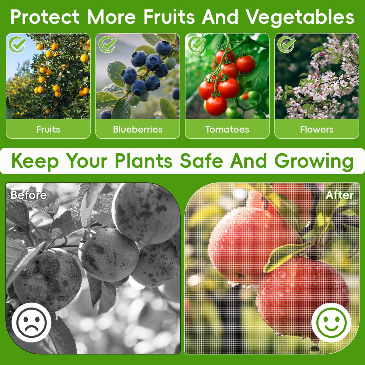 IDPIDPEID-YEH fruit tree netting with zipper enables easy harvest access