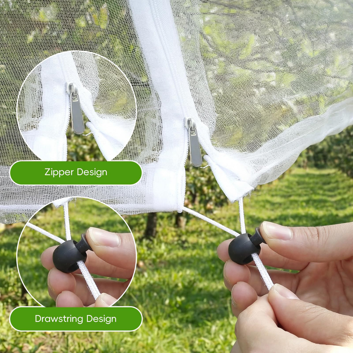 Weather-resistant PE material under sun exposure.