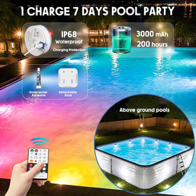 idyl light rgb 16 colors option creates vibrant underwater ambiance for parties
