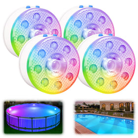 idyl light submersible pool light glows underwater to enhance night swimming atmosphere
