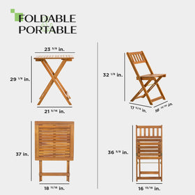 IDZO solid acacia wood frame offers durable, weather-ready support
