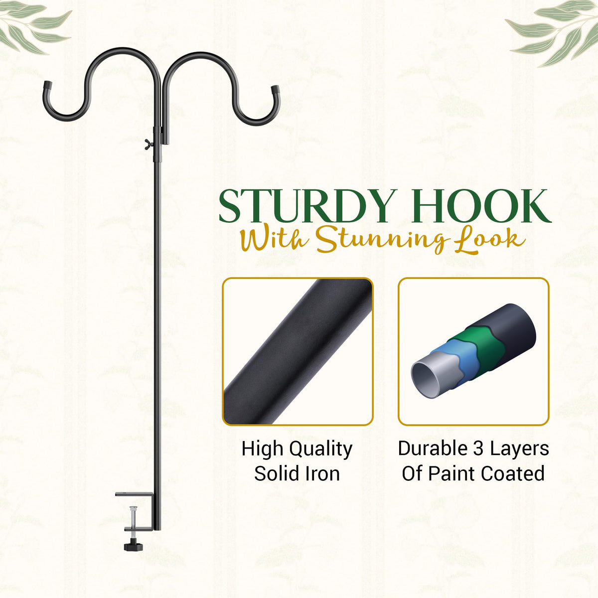 IDZO adjustable-height extension poles for customizable outdoor setup