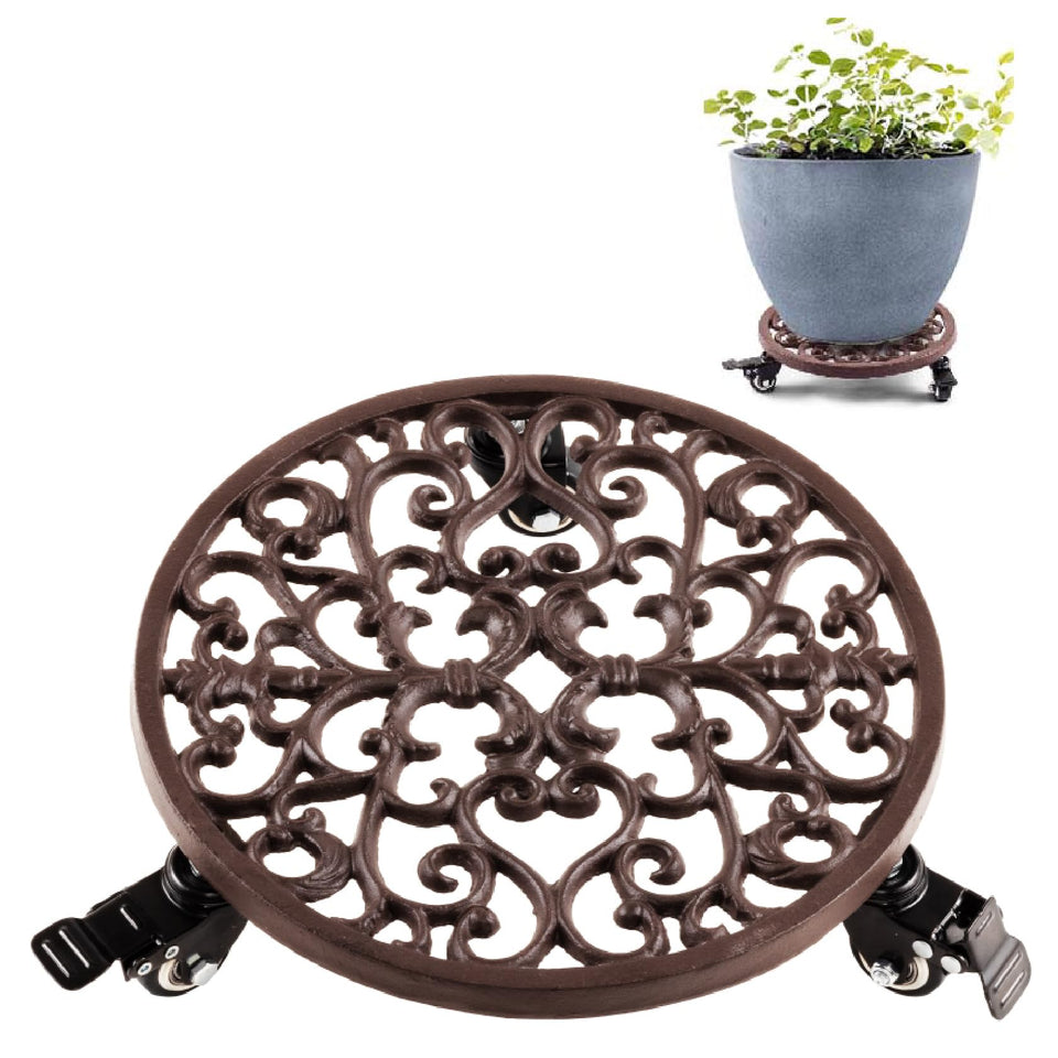 IDZO 350lbs plant caddy with wheels enables easy sun or shade repositioning.