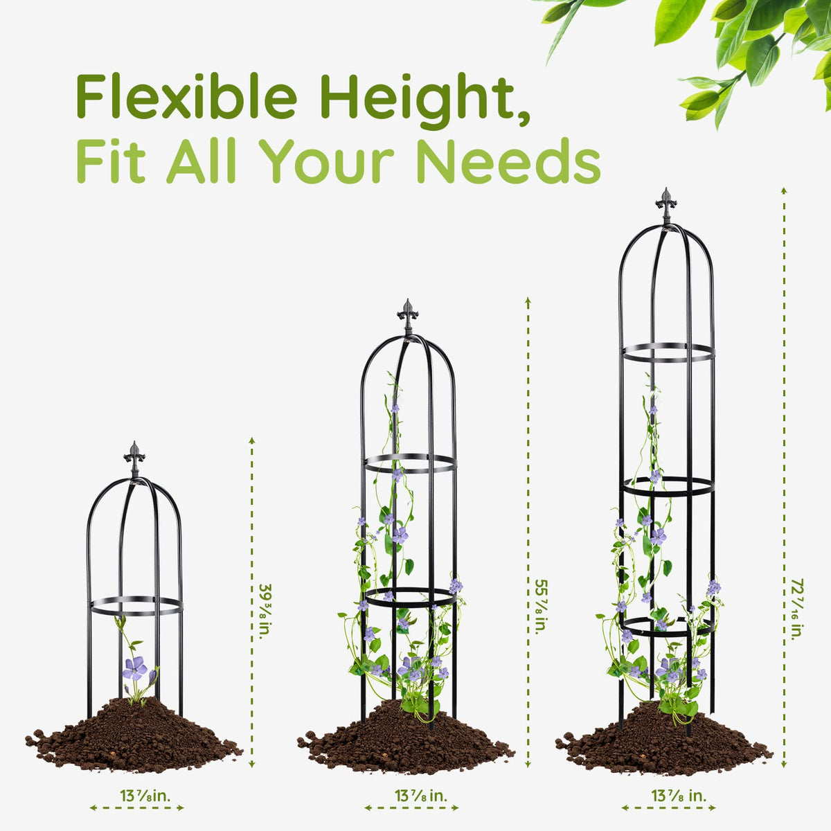 IDZO end-caps allow ground insertion or pot mounting easily