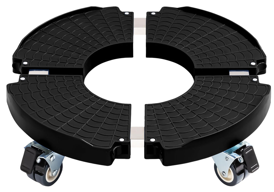 IDZO heavy-duty trolley planter caddy with wheels showing easy pot relocation