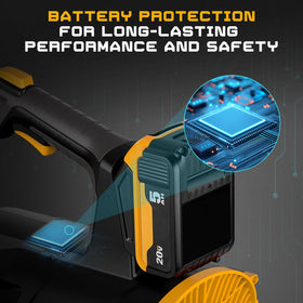 IEBUDA blower lightweight design weighs 3 pounds for easy maneuverability