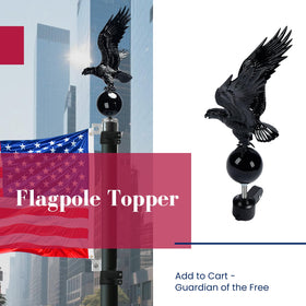iElyiEsy ABS eagle topper demonstrates durable outdoor performance.