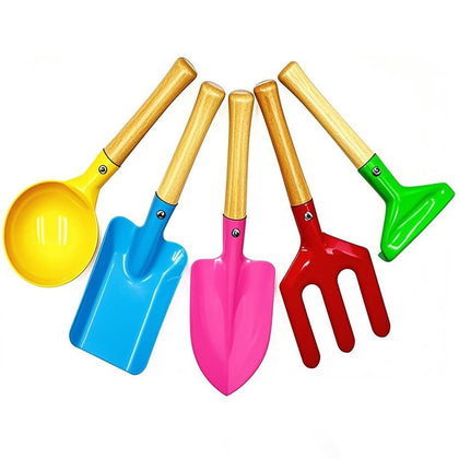 IELEK trowel with metal blade and wood handle for precise digging
