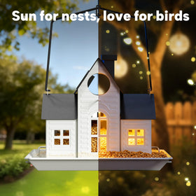 iemahor windproof-hook keeps the feeder balanced in breezy weather
