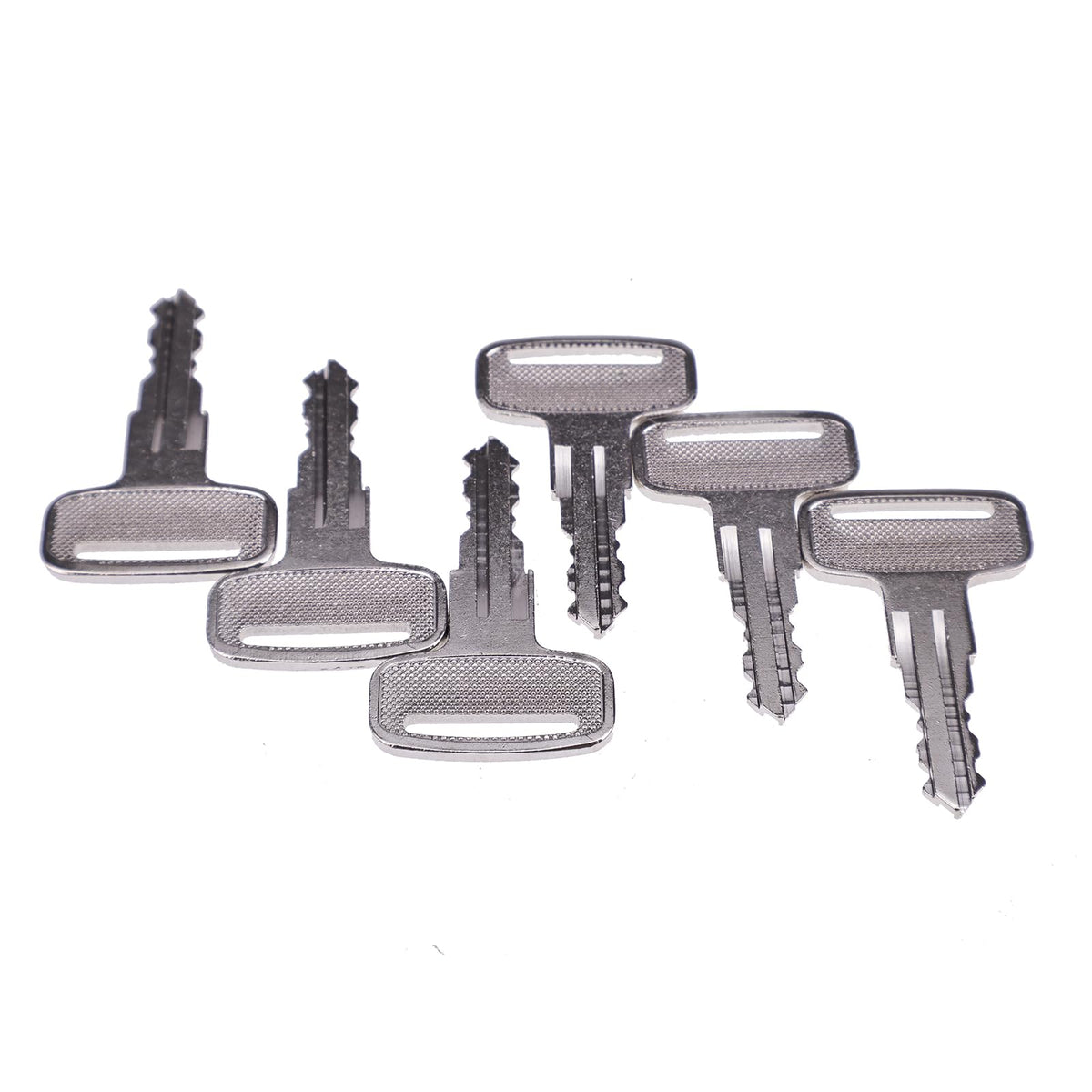 IEQFUE heavy equipment ignition keys six-piece pack with durable metal construction.